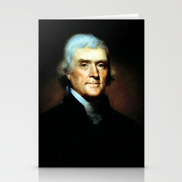Portrait of Thomas Jefferson by Rembrandt Peale Stationery Cards