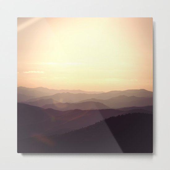 Smokier Mountain Metal Print