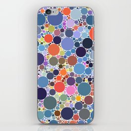 Super Packed Polka Dots Multicolored Pattern iPhone Skin