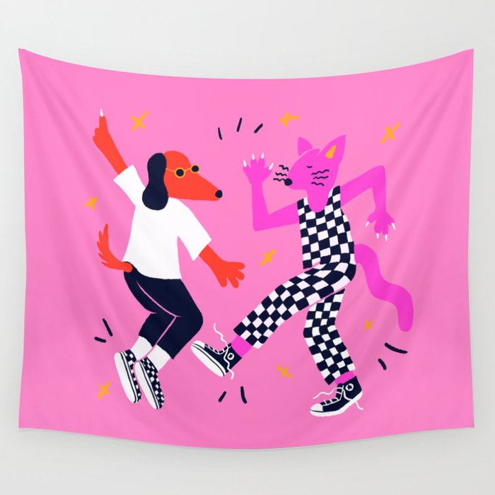 Disco Queens Wall Tapestry