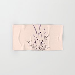 Purple Flowers Bouquet Hand & Bath Towel