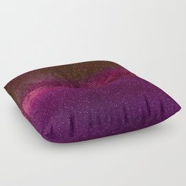 Abstract Purple Lilac Pink Burgundy Fashion Glitter Nebula Floor Pillow