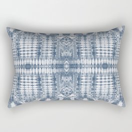 Washed denim tie dye pattern Rectangular Pillow
