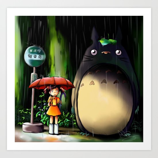 Totoro Art Print