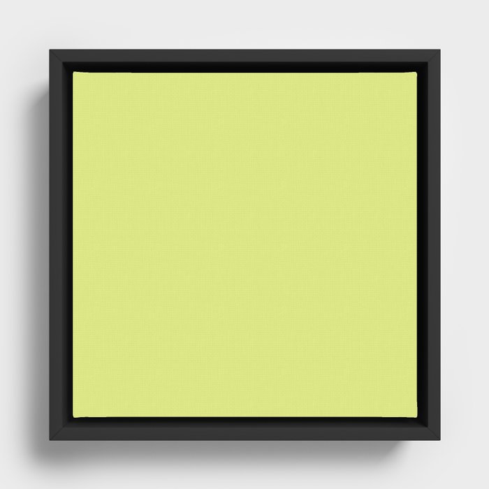 Sunny Lime Green Framed Canvas