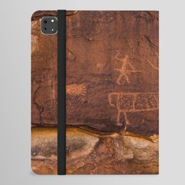 Petroglyphs 0655 - Ancient Rock Art, Utah iPad Folio Case