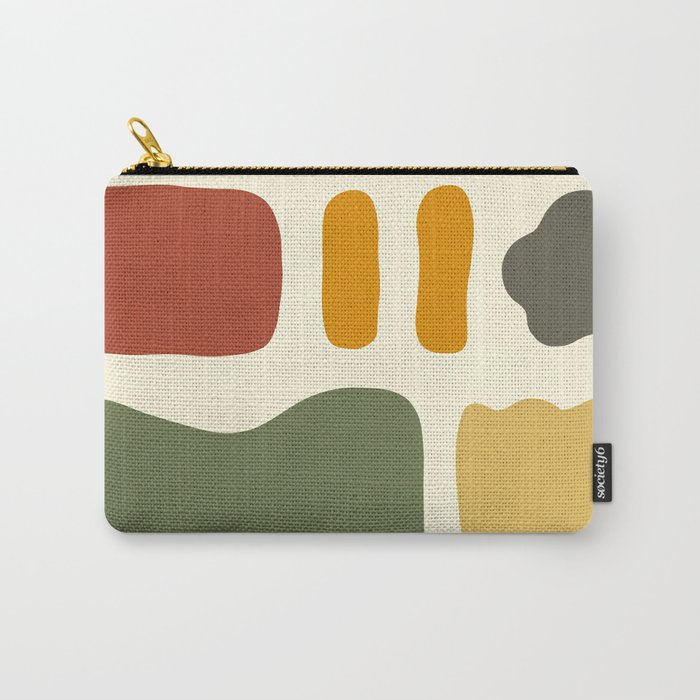 Abstract shapes colorblock collection 3 Carry-All Pouch
