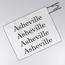 City Art- Asheville North Carolina Picnic Blanket | Cityart, Totebag, Typography, City, Ashevilleartprint, Iphoneskin, Coffeemug, Black And White, Graphicdesign, Ashevillecoffeemug 