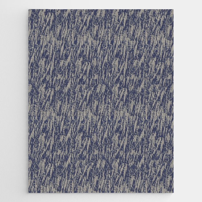 Textured Flecked Abstract in Blue and Grey Jigsaw Puzzle