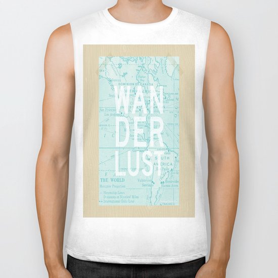 wanderlust Biker Tank
