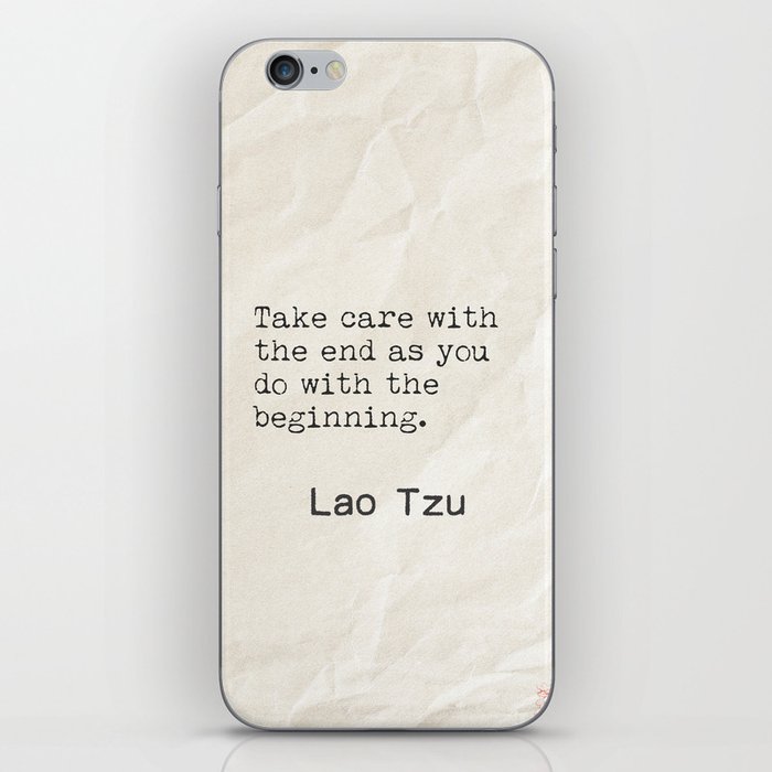 Lao Tzu thoughts iPhone Skin