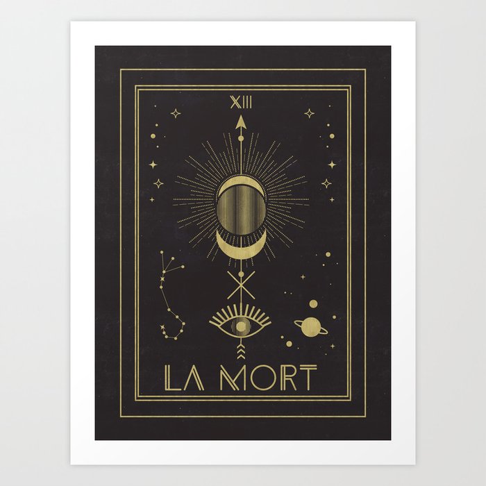 La Mort or The Death Tarot Art Print
