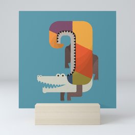 Crocodile Mini Art Print