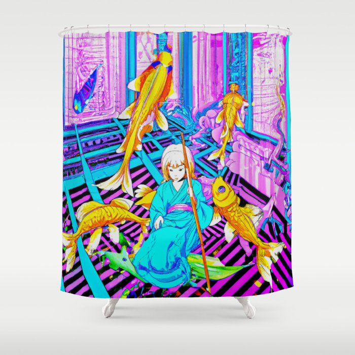 Null Serenity  Shower Curtain