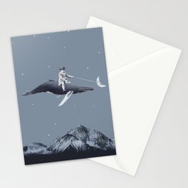 Aim for the moon Stationery Card