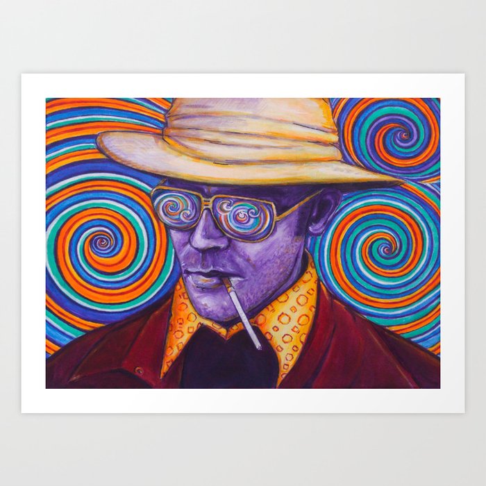 Hunter S Thompson Art Print By Haleyweiner Society6