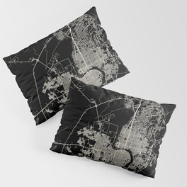 Laredo, USA - City Map Pillow Sham