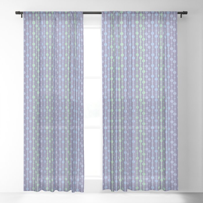 Beaded Curtain Jewel Tones Sheer Curtain By Sara Ifert Society6