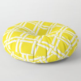 Classic Bamboo Trellis Pattern 230 Yellow Floor Pillow