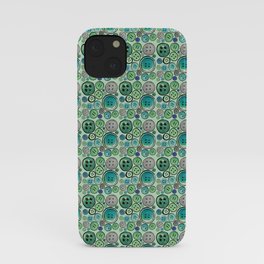 Green Buttons iPhone Case