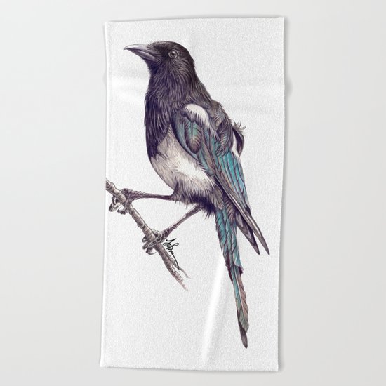 Juvenile Magpie Beach Towel