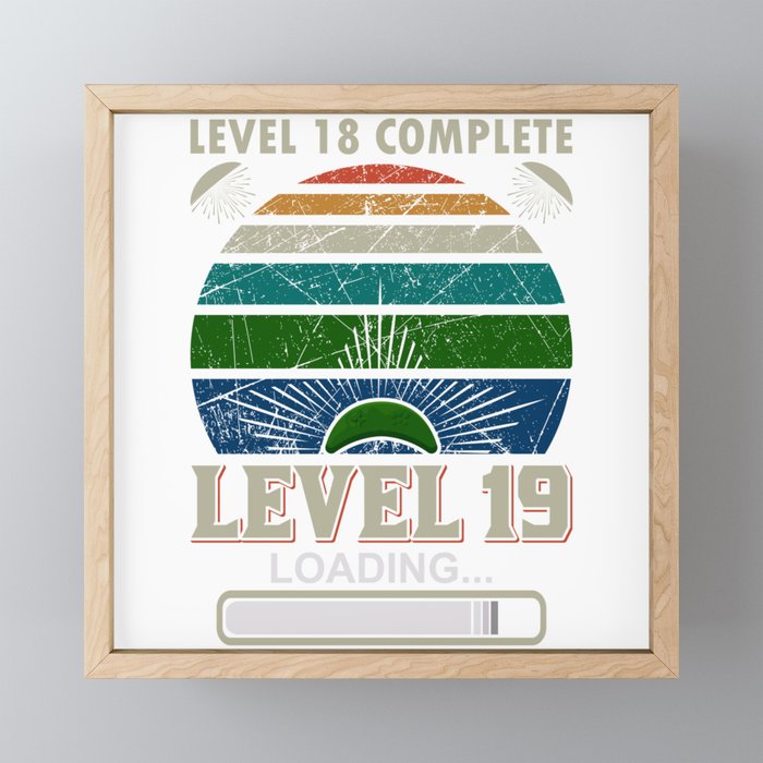 LEVEL 18 COMPLETE Framed Mini Art Print