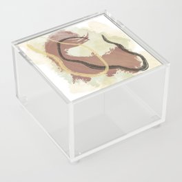 Abstract horse head pastel colors Acrylic Box