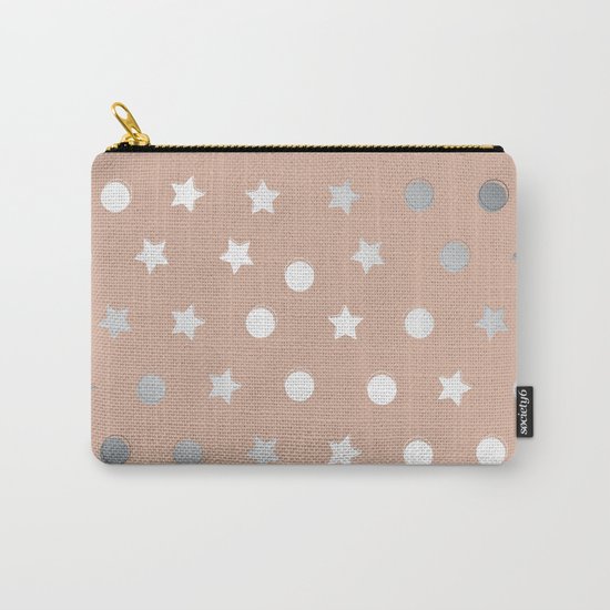 Silver Confetti Carry-All Pouch