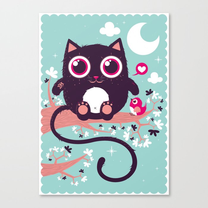 Sweet cat Canvas Print