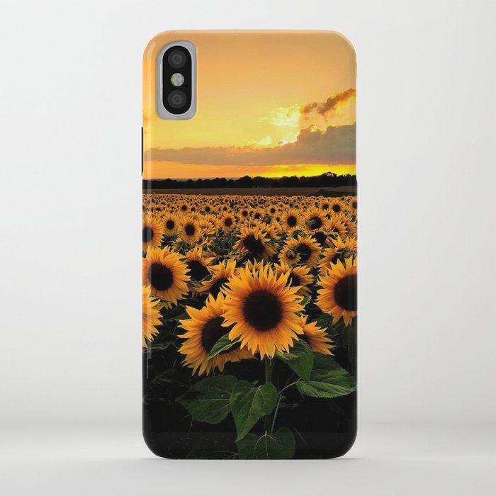 sunflower field iphone case