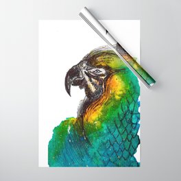 Watercolour parrot Wrapping Paper