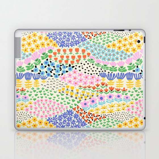 Flower Field Collage Laptop & iPad Skin