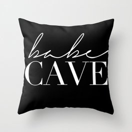 babe cave Throw Pillow