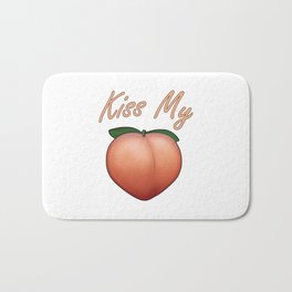 Kiss My Peachy Peach Bath Mat