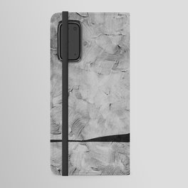 BLACK AND WHITE MINIMALIST ABSTRACT ART - #18 by Seis Art Studio Android Wallet Case