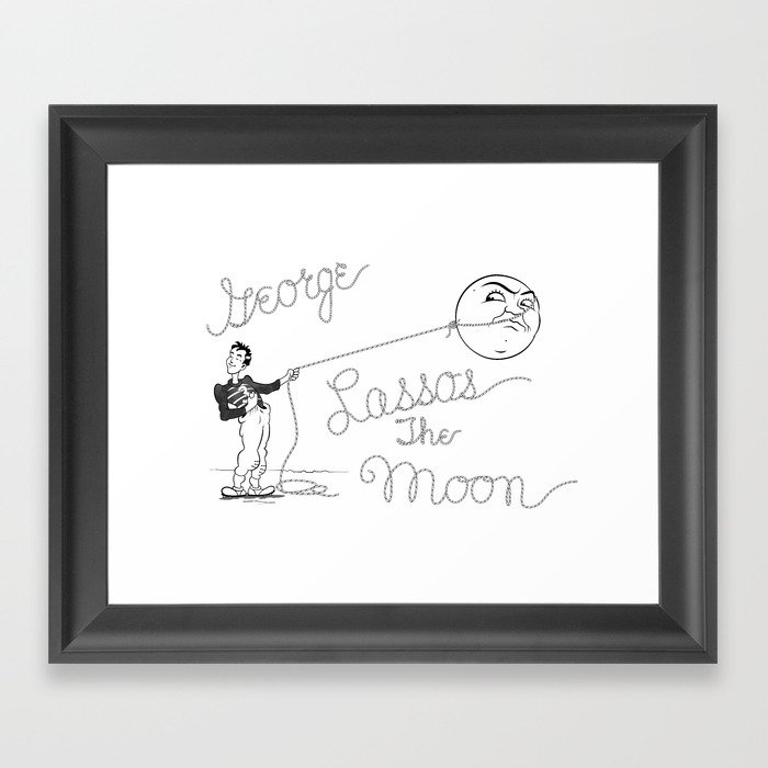 It's a Wonderful Life - George Lassos the Moon Gerahmter Kunstdruck