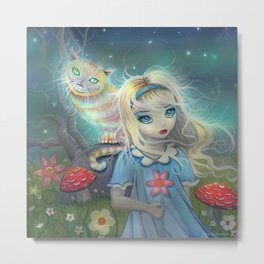 Alice in Wonderland Fantasy Art Metal Print | Painting, Pop Art, Pop Surrealism 