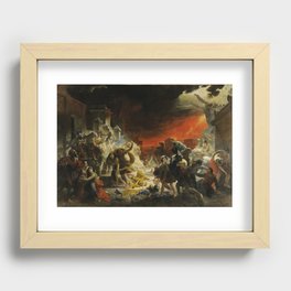 Karl Briullov - Last Day of Pompeii Recessed Framed Print