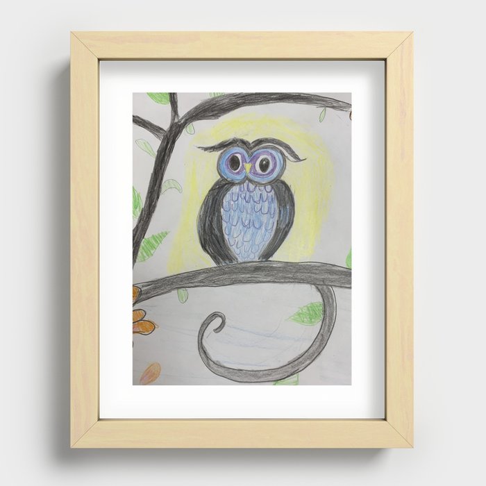 owl Recessed Framed Print