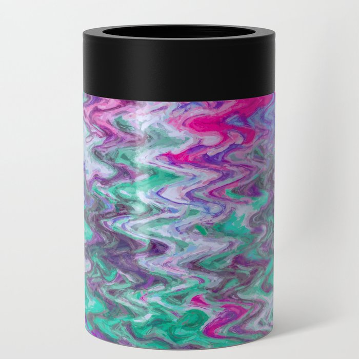 Crazy Fluid Painting Abstract Can Cooler