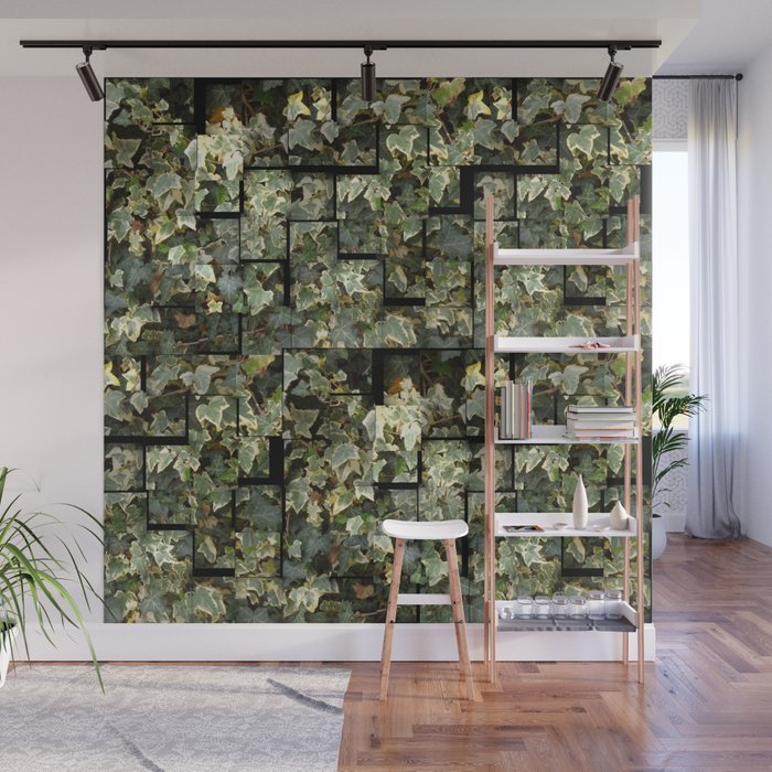 Ivy nature photography collage Wall Mural