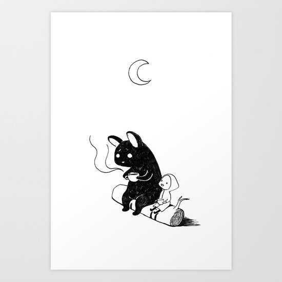 Camping Art Print