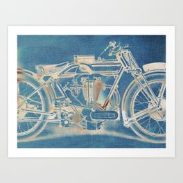 Ghost Motorbike Art Print