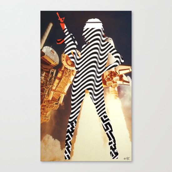 PowerWoman - Streifenhörnchen - Light my fire Canvas Print