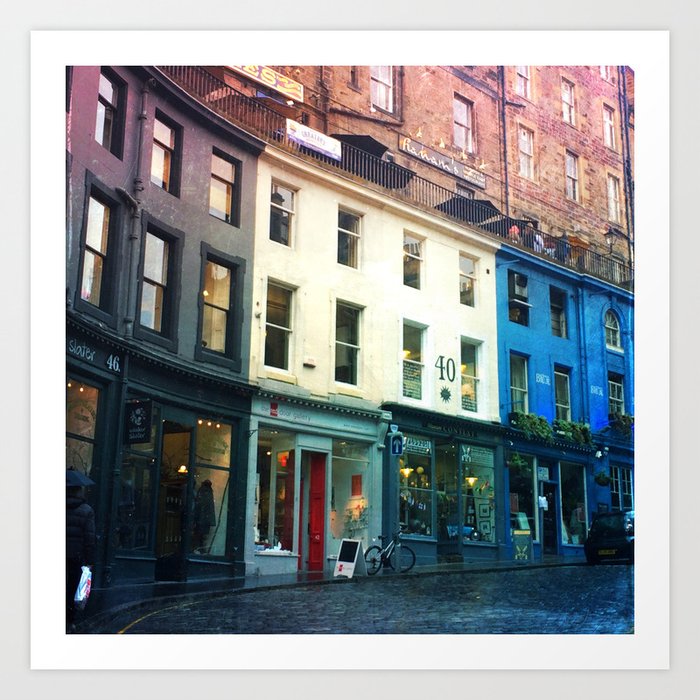 Streets of Edinburgh Art Print