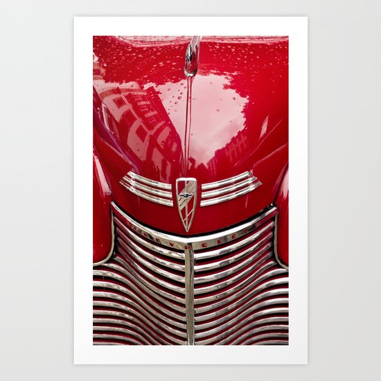 red chevy Art Print
