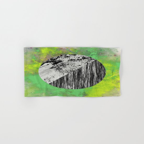 Devoid of Colour - Abstract, geometric, black and white, colour art Hand & Bath Towel