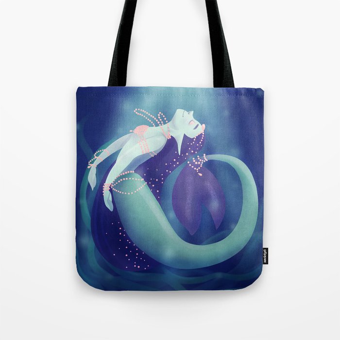 Pearl Mermaid Tote Bag