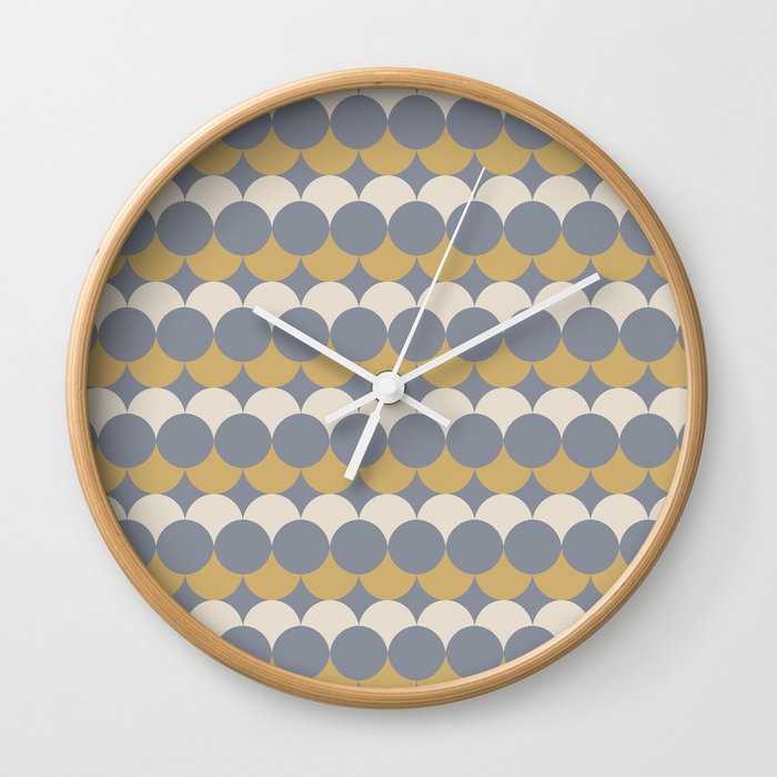 Retro Circular Pattern XXVI Wall Clock