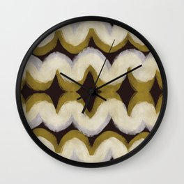 Abstract Rickrack Wall Clock